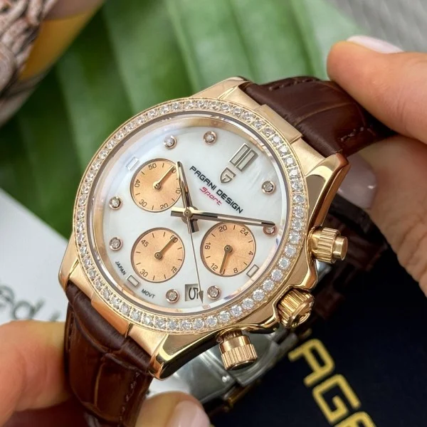 Жіночий годинник Pagani Design PD-1730 Gold-Brown фото 8